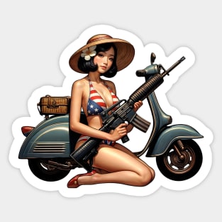 Scooter Girl Sticker